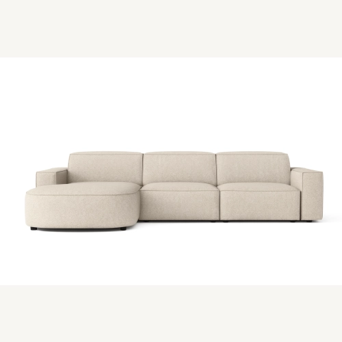 Olio Selezione Sofa w kształcie litery L Tkanina Raven 24